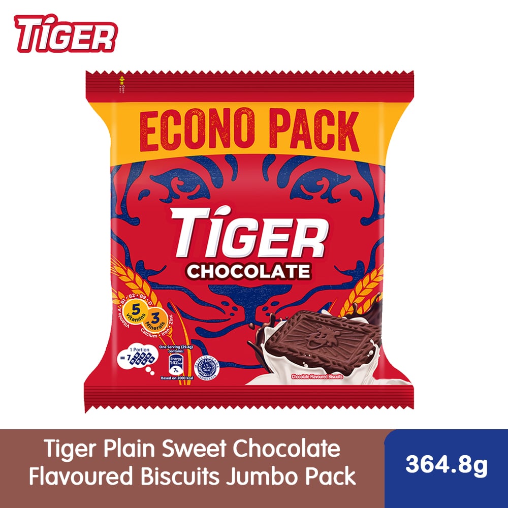Tiger Plain Sweet Chocolate Flavoured Biscuits Jumbo Pack 364.8G – 4282674