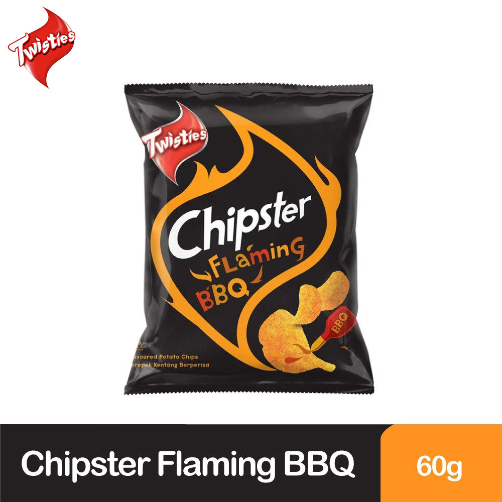 Twisties Chipster Flaming BBQ Flavoured Potato Chips 60g – 4049261