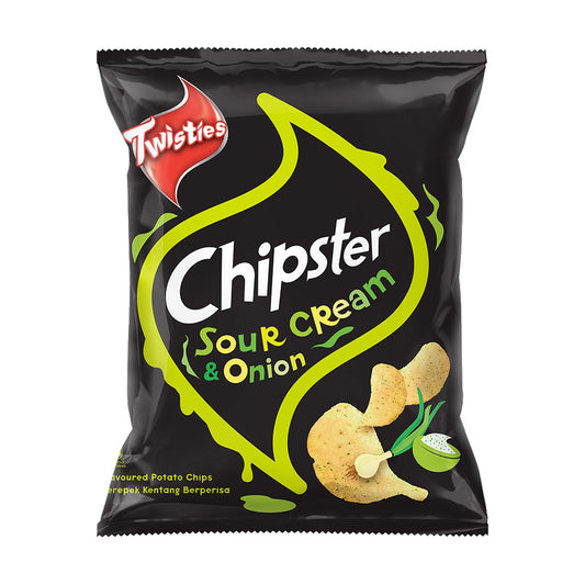 Twisties Chipster Sour Cream & Onion Flavoured Potato Chips 60g – 4049039