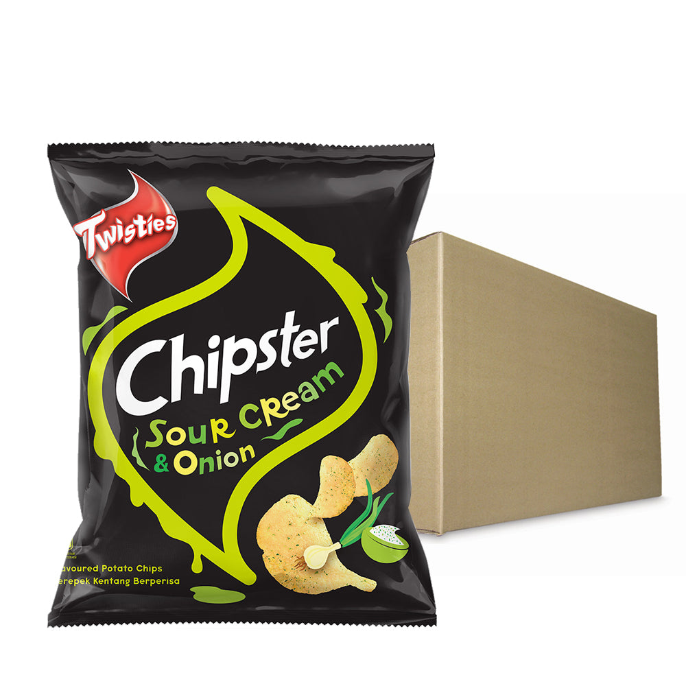 Twisties Chipster Sour Cream & Onion Flavoured Potato Chips 60g – 4049039