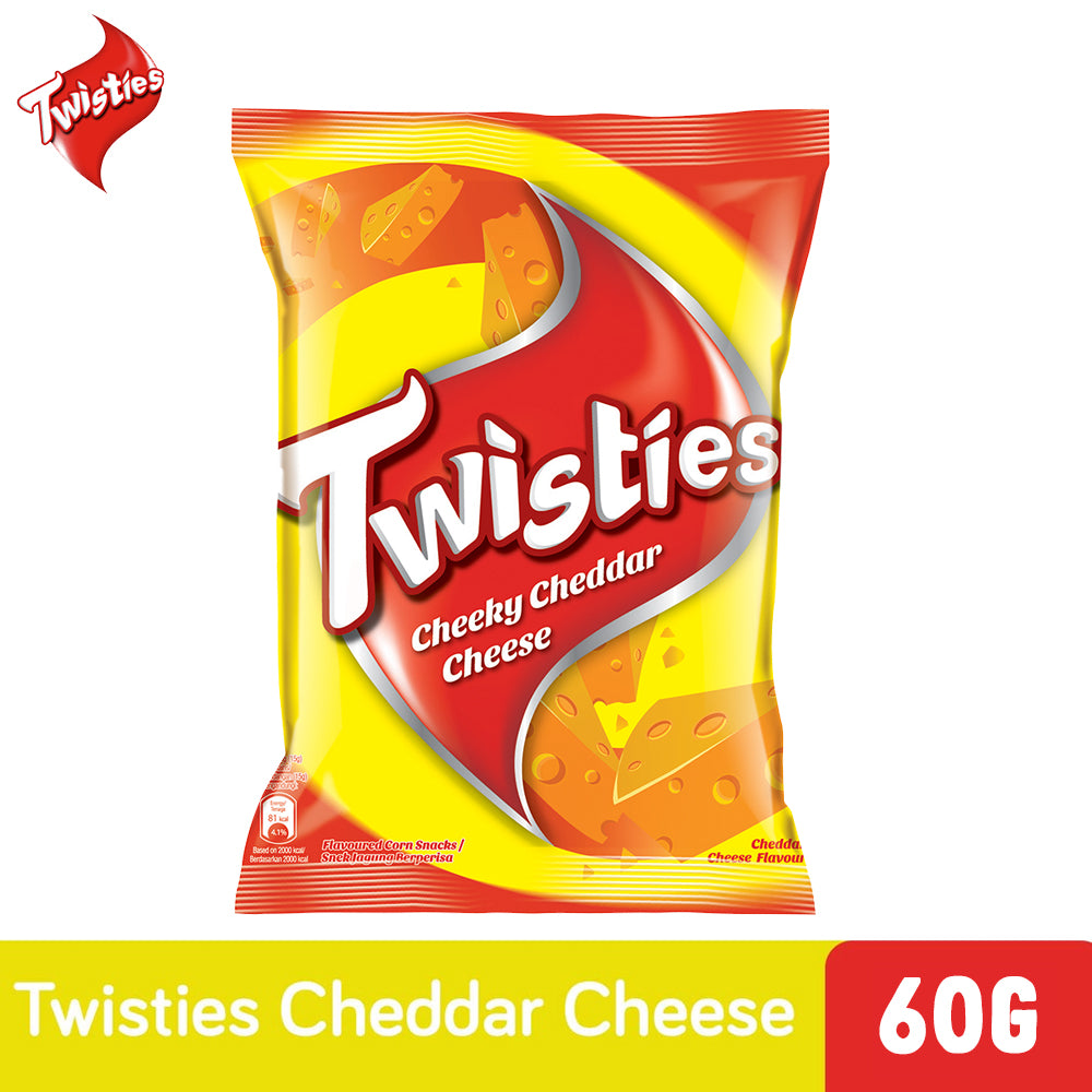 Twisties Flavoured Corn Snacks Cheeky Cheddar Cheese Flavour 60g – 4258830