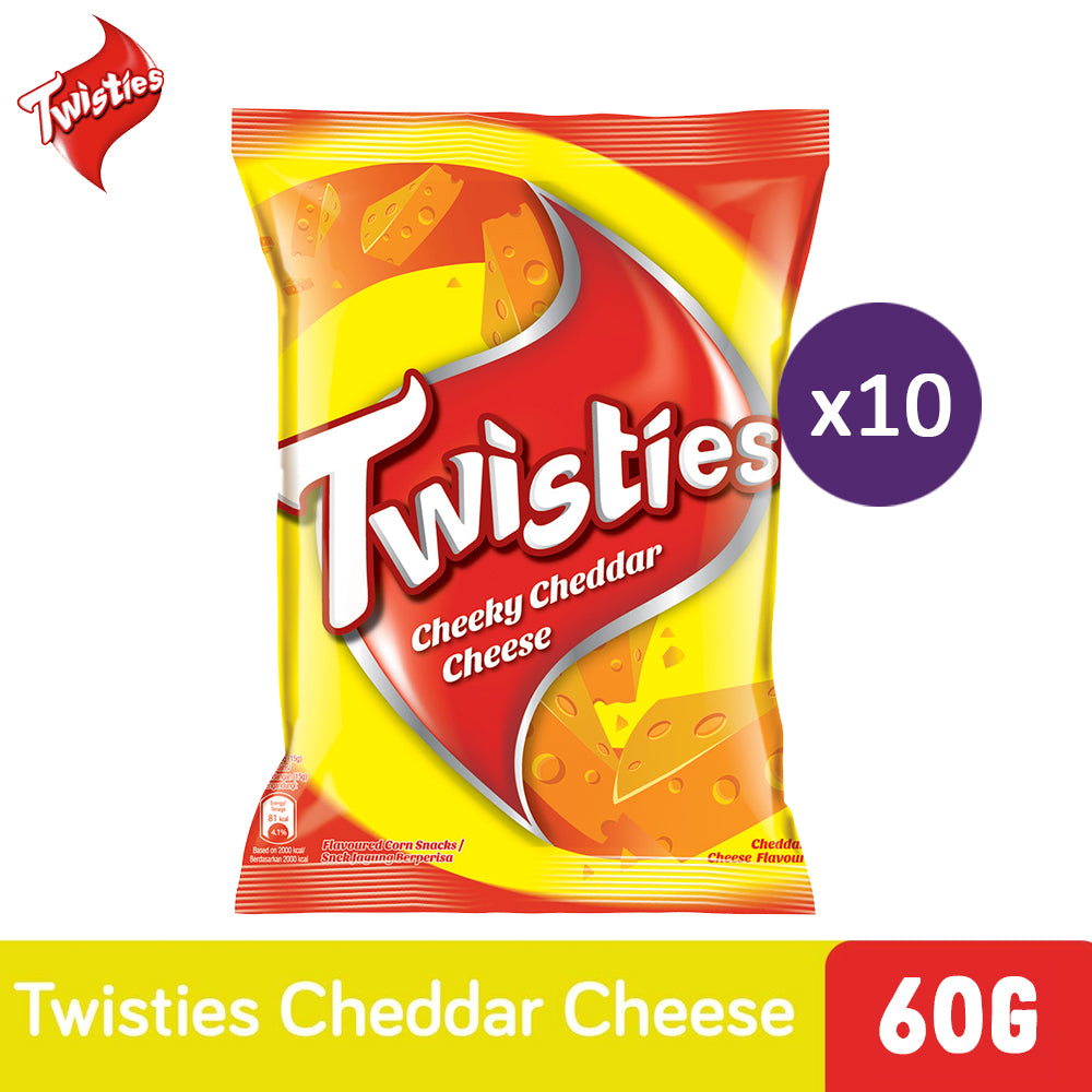Twisties Flavoured Corn Snacks Cheeky Cheddar Cheese Flavour 60g – 4258830