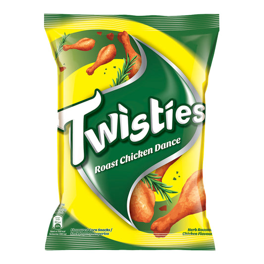 Twisties Flavoured Corn Snacks Herb Roasted Chicken Dance Flavour 60g – 4258787