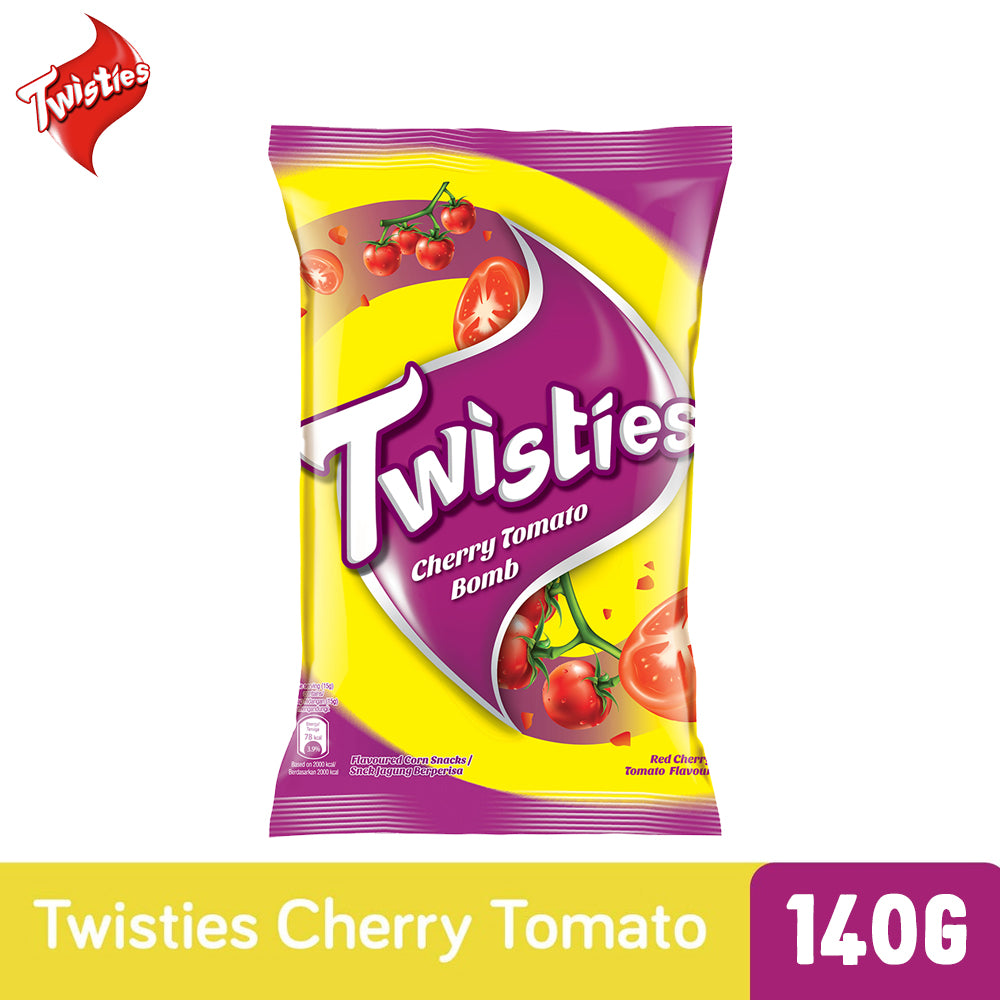 Twisties Flavoured Corn Snacks Red Cherry Tomato Flavour 140g