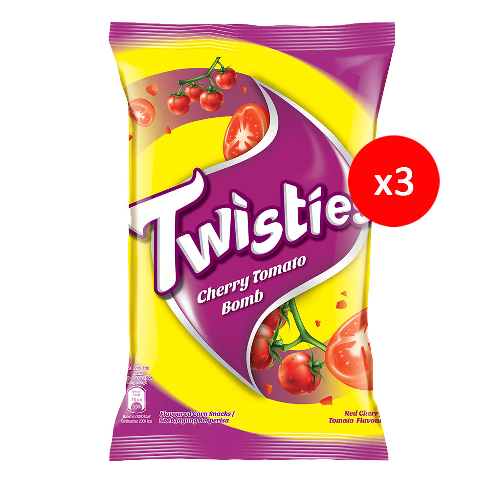 Twisties Flavoured Corn Snacks Red Cherry Tomato Flavour 140g