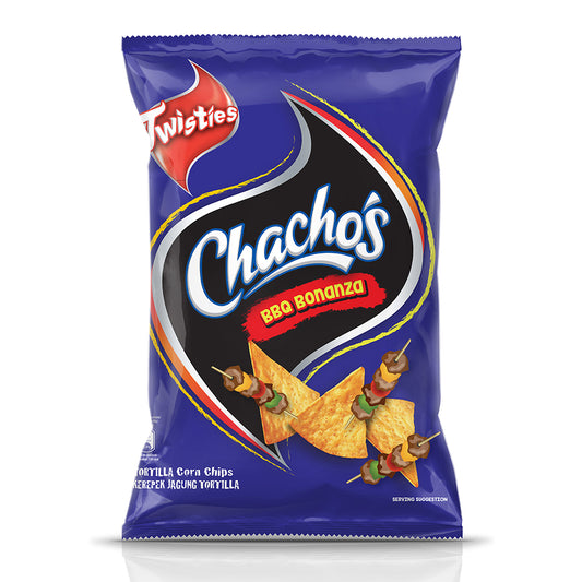Twisties Chacho’s BBQ Bonanza Tortilla Corn Chips 70g
