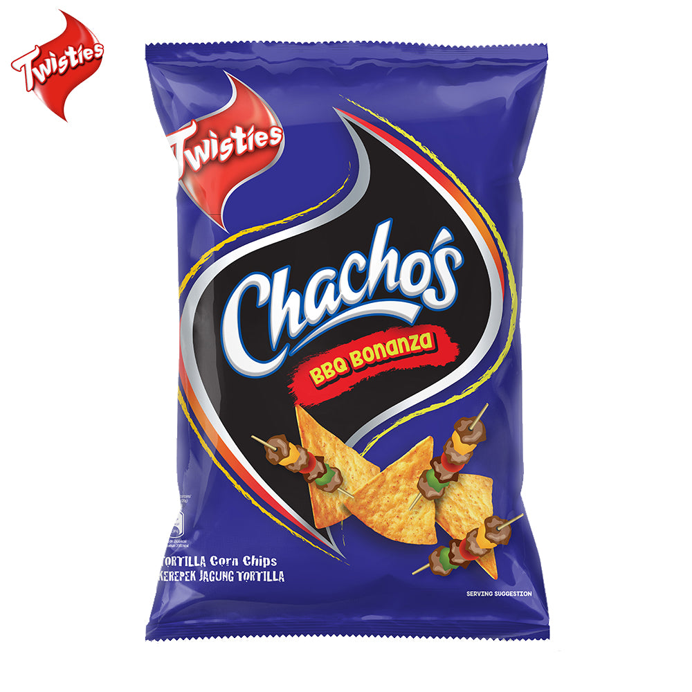 Twisties Chacho’s BBQ Bonanza Tortilla Corn Chips 70g