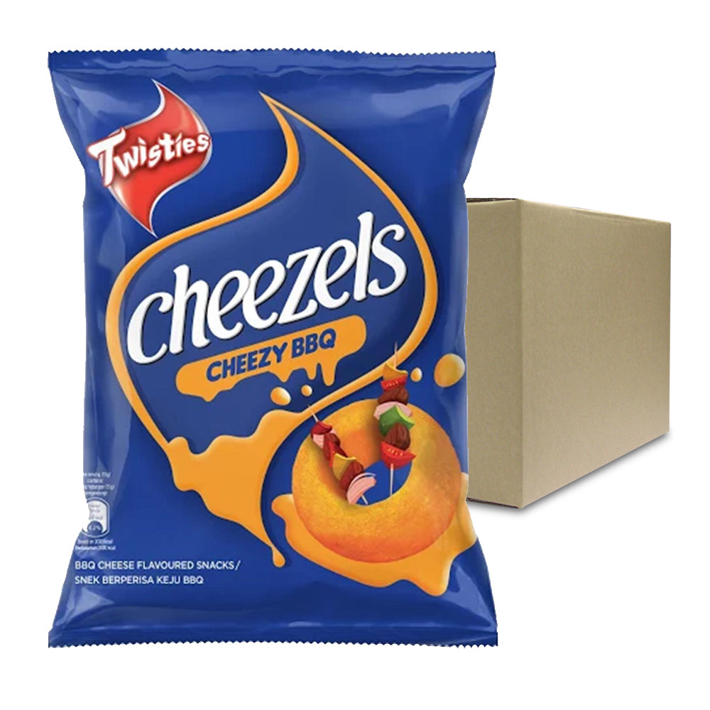 Twisties Cheezels Cheezy BBQ Cheese Flavoured Snacks 60g – 4049283
