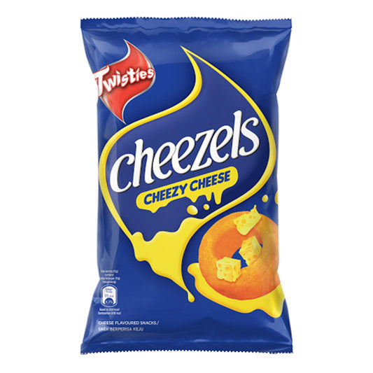 Twisties Cheezels Cheezy Cheese Flavoured Snacks 140g