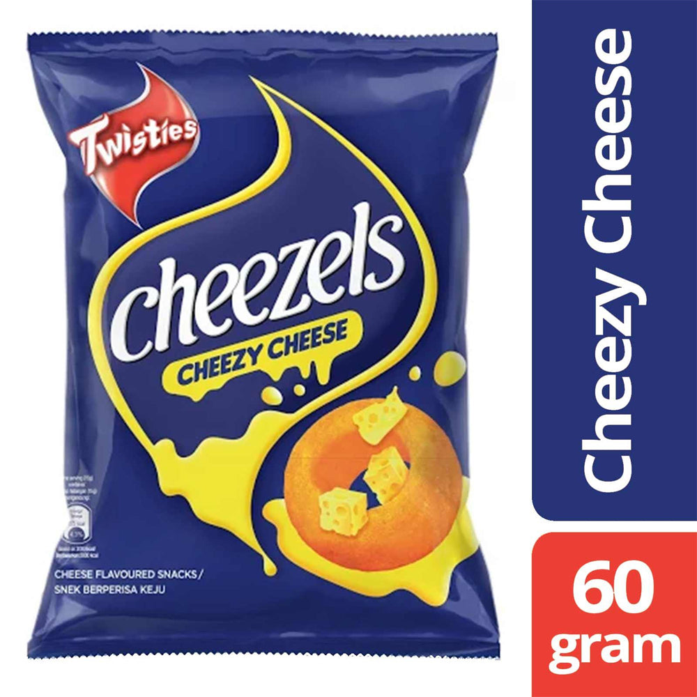Twisties Cheezels Cheezy Cheese Flavoured Snacks 60g – 4049280